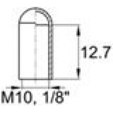 Термостойкая наружная заглушка для труб круглого сечения с внешним диаметром 9.5 мм.