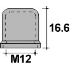 Колпачок пластиковый на винт/болт M12 с диаметром основания 26.5 мм и высотой 16.6 мм
