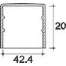 Заглушка пластиковая круглая d42,4 мм, наружная, Серия TXT, полупрозрачная