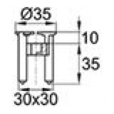 Пластиковый фиксатор для арматуры, защитный слой 35 мм. Диаметр арматуры — 4-14 мм.