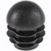 Заглушка пластиковая внутренняя с ребрами и толстой сферической шляпкой для труб круглого сечения с внешним диаметром сечения 18 мм и толщиной стенки трубы 0.5-2.5 мм.