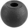 Заглушка наружная пластиковая в форме шара диаметром 22 мм для труб/прутков диаметром 6 мм.