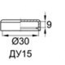 Пластиковая наружная заглушка для фланцевых фитингов стандарта SAE с внешним диаметром фланца 30 мм и отверстием ДУ15 (1/2
