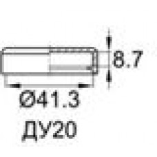 Пластиковая наружная заглушка для фланцевых фитингов стандарта SAE с внешним диаметром фланца 41.3 мм и отверстием ДУ20 (3/4