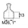 Заглушка наружная для труб с внешним диаметром 25,1 мм. Подходит для защиты резьбы M26, UNF 1