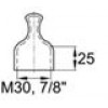Заглушка наружная для труб с внешним диаметром 28,6 мм. Подходит для защиты резьбы M30, GAS/BSP 7/8