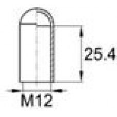Термостойкая наружная заглушка для труб круглого сечения с внешним диаметром 11.6 мм.