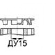 Заглушка для фланцевых наконечников стандарта SAE (код 62) с отверстием ДУ15 (1/2