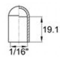 Термостойкая наружная заглушка для прутков диаметром 1.6 мм. Подходит под резьбу UNF 1-16