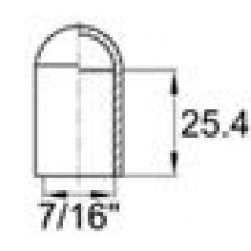Термостойкая наружная заглушка для труб-прутков диаметром 11.1 мм. Подходит для наружной резьбы UNF 7-16