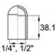 Термостойкая наружная заглушка для труб-прутков диаметром 12.7 мм. Подходит под резьбу UNF 1-2