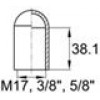Термостойкая наружная заглушка для труб круглого сечения с внешним диаметром 15.9 мм. Подходит под резьбу М17, UNF 5-8