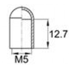 Термостойкая наружная заглушка для прутков диаметром 4.8 мм. Подходит под резьбу М5. Выдерживает температуру до 315 °С.
