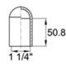 Термостойкая наружная заглушка для труб круглого сечения с внешним диаметром 41.3 мм. Подходит под резьбу UNF 1 1-4