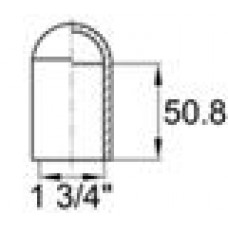 Термостойкий силиконовый колпачок для труб круглого сечения с внешним диаметром 44.5 мм. Подходит под резьбу UNF 1 3/4